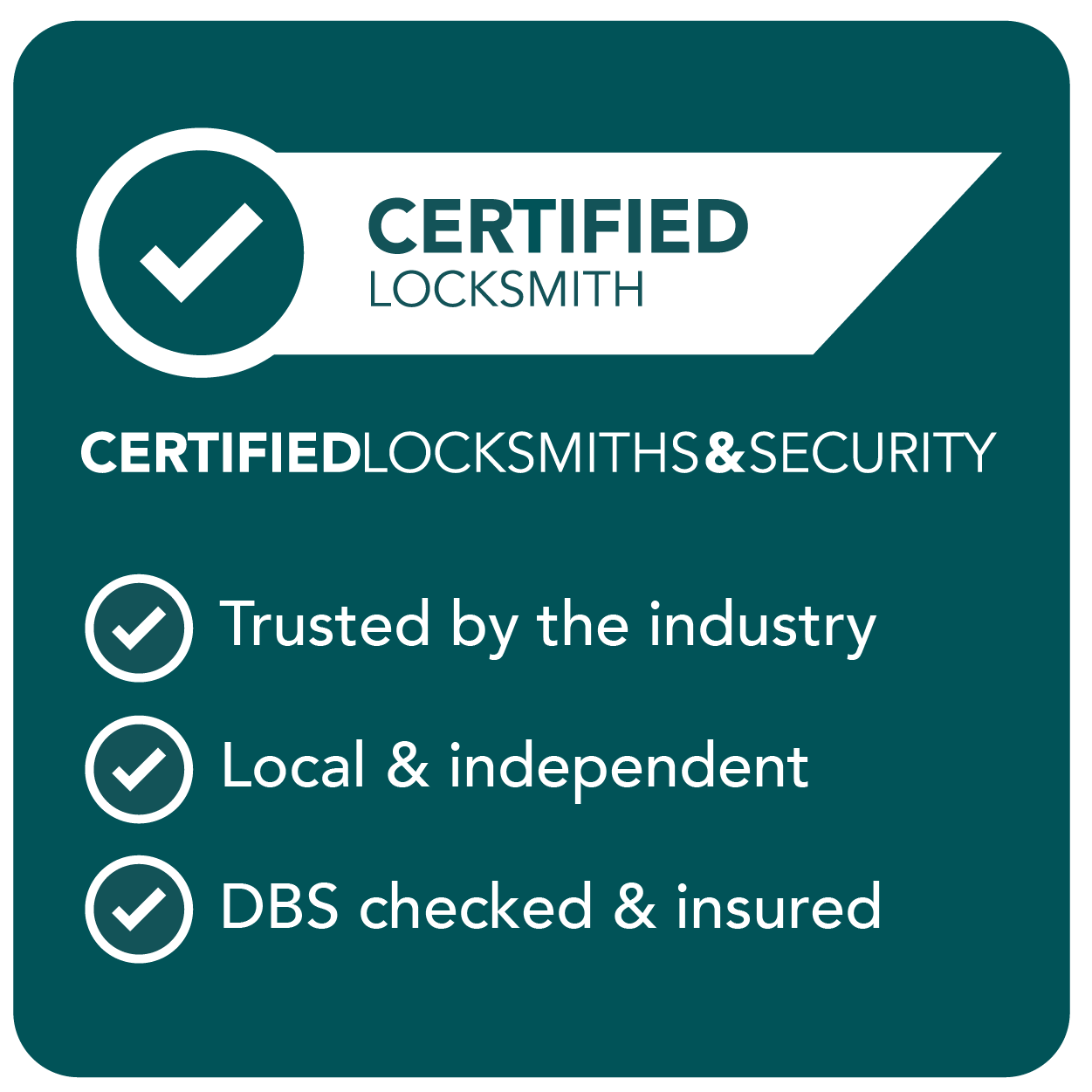 Certified Locksmith & Security Logo